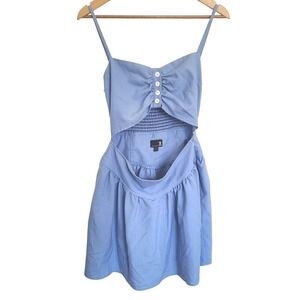 UO Urban Renewal Blue Waist‎ Cut Out Sundress